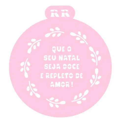 Stencil Redondo Para Bolos - Natalinos - Ref. 3018 Foto 1