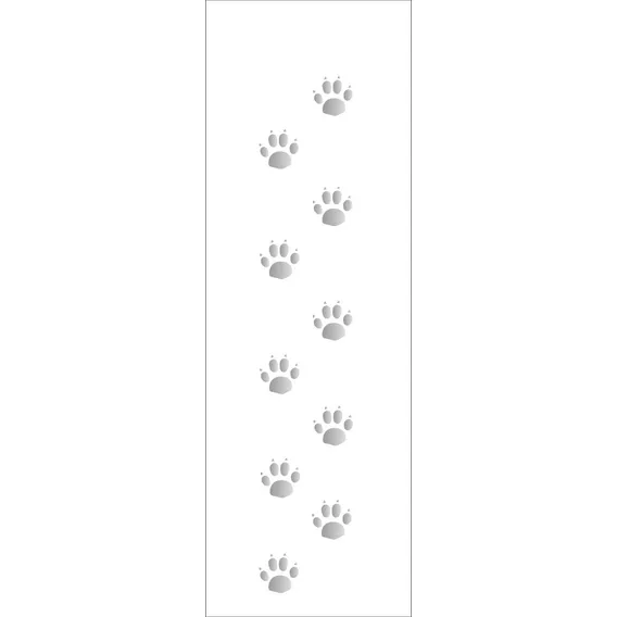 Stencil Simples Patinhas 41 10x30 Opa Foto 1
