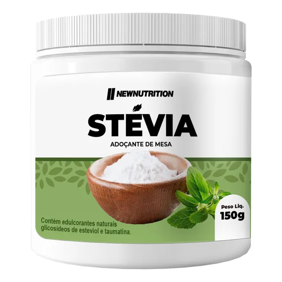 Stevia Adoçante 100% Natural 150g Newnutrition Foto 1