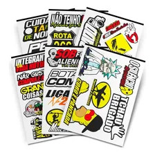 Stickers Bombs Kit 6 Super Cartelas De Adesivos Carro Moto Caminhão Bike 03 Colorido Foto mini 2