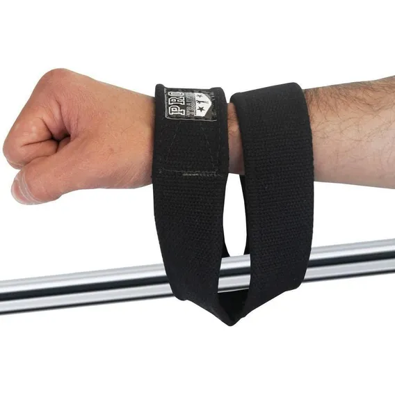 Strap 8 Fita Luva Em Algodão Preto - Pro Trainer Foto 1