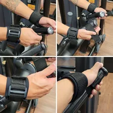 Strap Fita Academia Crossfit Strep Musculação Tala Força Punho Par Luva Strap Tala Fitness Levantamento de Peso Braçadeira Macio Velcro Foto mini 2