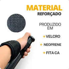 Strap Fita Academia Crossfit Strep Musculação Tala Força Punho Par Luva Strap Tala Fitness Levantamento de Peso Braçadeira Macio Velcro Foto mini 4