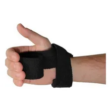 Strap Fita Luva Pro Gancho Pro Trainer Algodão Academia Cor Preto Foto mini 3