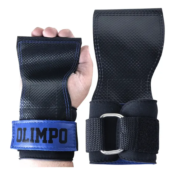 Strap Grip Para Academia Musculação Olimpo Gancho Pro Cor Preto Foto 1