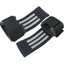 Straps Tala Larga Emborrachada Acol Musculação Academia par Cor Preto Foto mini  3
