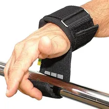 Straps Tala Larga Emborrachada Acol Musculação Academia par Cor Preto Foto  mini 1
