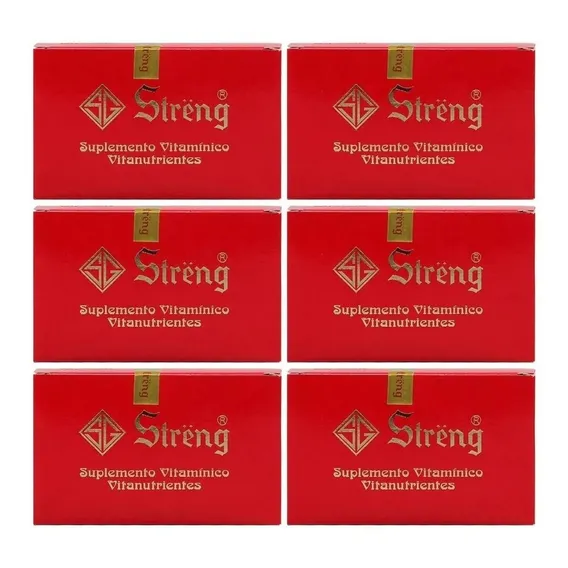 Streng Suplemento Vitaminico 16 Frascos 5ml Kit 6 Unidades Sabor Sem Sabor Foto 1