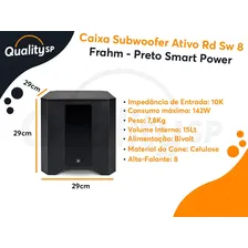 Sub Ativo Frahm Rd Sw8 100w Rms Som Ambiente Residencial Cor Preto 110V/220V Foto mini 4