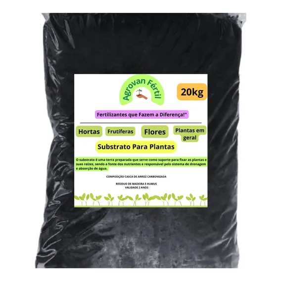 Substrato Adubado Vasos E Jardim Plantas Em Geral 20kg Foto 1