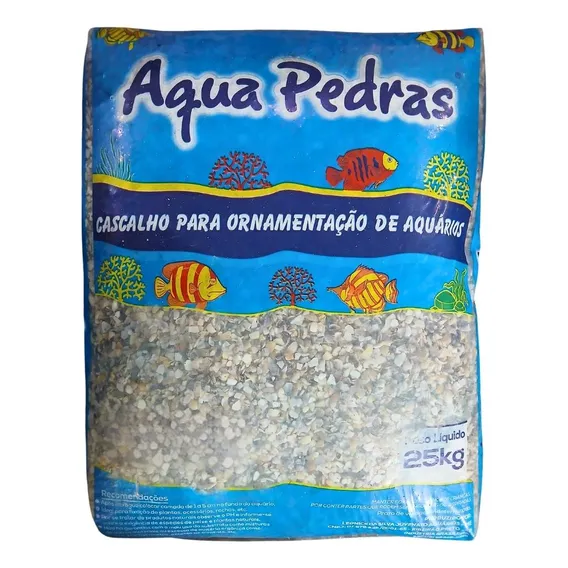 Substrato Aragonita Concha 2 25kg Aqua Pedras Foto 1