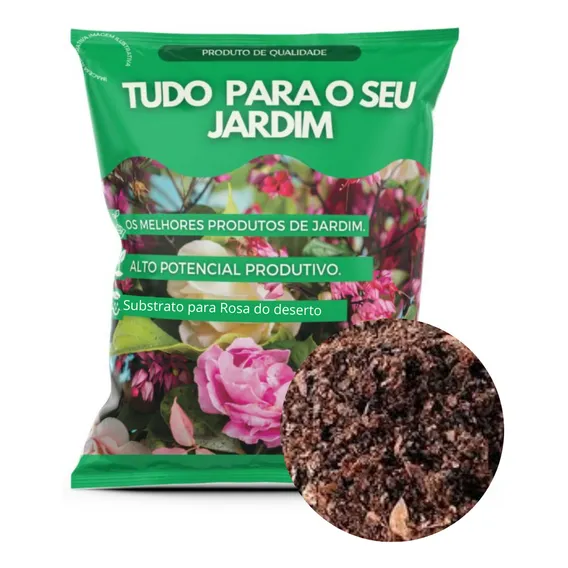 Substrato Especial Para Rosa Do Deserto 36l - Ecogarden Fertilizantes Foto 1
