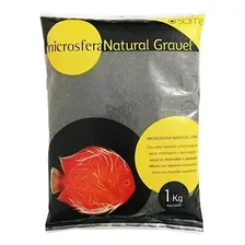 Substrato Microsfera Natural Gravel Diamond Black 3-4mm 1kg Foto mini 1