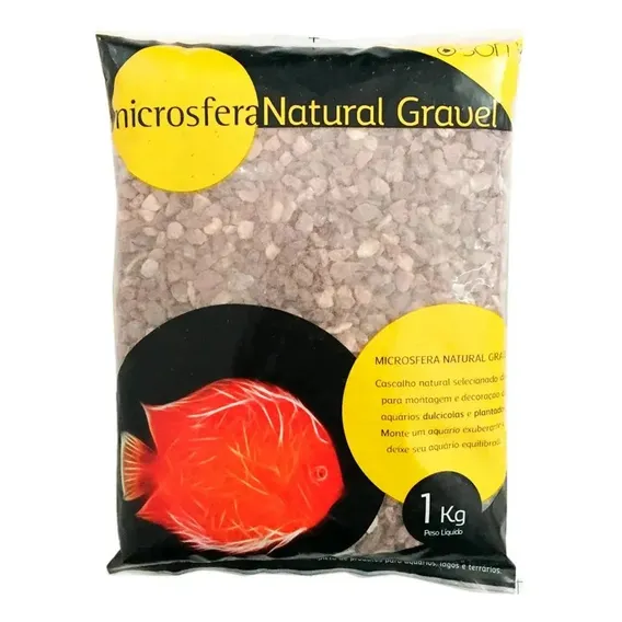 Substrato Natural Gravel Soma Blood Red 3-4mm 1kg (23364) Foto 1