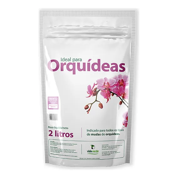Substrato Para Orquídeas Mix - Casca Pinus Chip Coco Carvão Foto 1