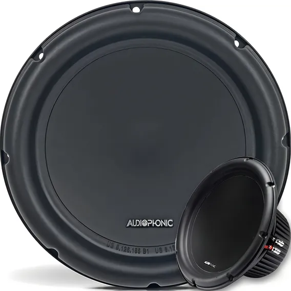 Subwoofer Audiophonic Club C1 10 D2 10 Pols - 300w Rms Cor Preto Foto 1