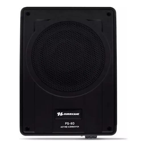 Subwoofer Caixa Amplificada Slim Ps8d Hurricane 200w Rms Cor Preto Foto 1