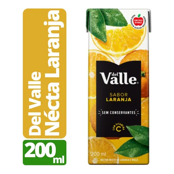 Suco De Laranja Néctar Del Valle 30% Suco Caixinha 200ml Foto 1