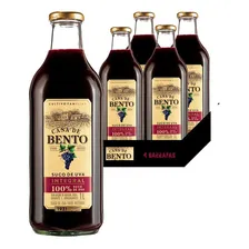 Suco De Uva Integral Casa De Bento 1l (4 Garrafas Foto  mini 1