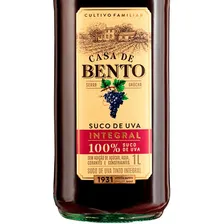 Suco Integral Tinto de Uva Casa de Bento 1 Litro Foto mini 3