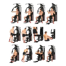 Super Academia Estação De Musculação - 70kg Dsr Estrutura Preto Estofamento Preto Foto mini  3