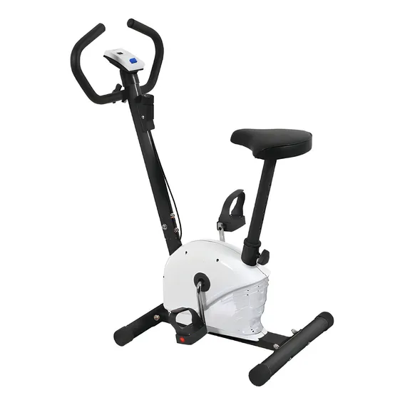 Super Bicicleta Ergométrica Mecânica Academia C/ N.f+ Dsr Cor Branco Voltagem 0 Foto 1