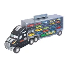 Super Carreta Cegonha C/ 21 Carrinhos De Metal - Braskit Cor Não Se Aplica Foto mini 1
