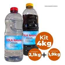 Super Cola Marítima Epoxy 4kg C/ Endurecedor Barcos Madeira Foto mini  2