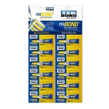 Super Cola TekBond Cartela com 12 Unidades 2g Cola Instantânea Foto mini 1