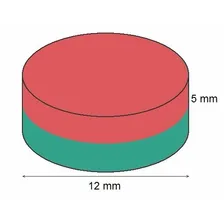 Super Imas Ima NeodĂmio Disco 12x5 Mm Suporta 3,2 Kg 12 Pç Foto mini 4