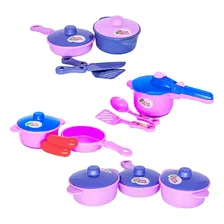 Super Kit Cozinha Infantil Eletro Legumes Café Geladeira 47p Foto mini  3