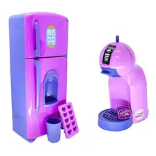 Super Kit Cozinha Infantil Eletro Legumes Café Geladeira 49p Foto mini 2