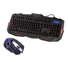Super Kit Teclado E Mouse Gamer B-max Retroiluminado Usb Cor do teclado Preto Foto mini  2