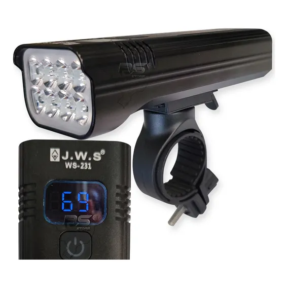Super Lanterna Bike 6 Leds T6 Jws 4.800 Lumens Recarregável Foto 1