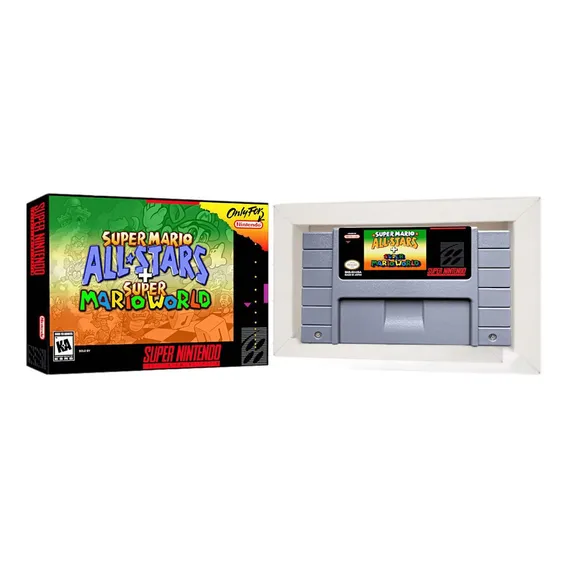 Super Mario All-stars Super Mario World Super Nintendo Caixa Foto 1