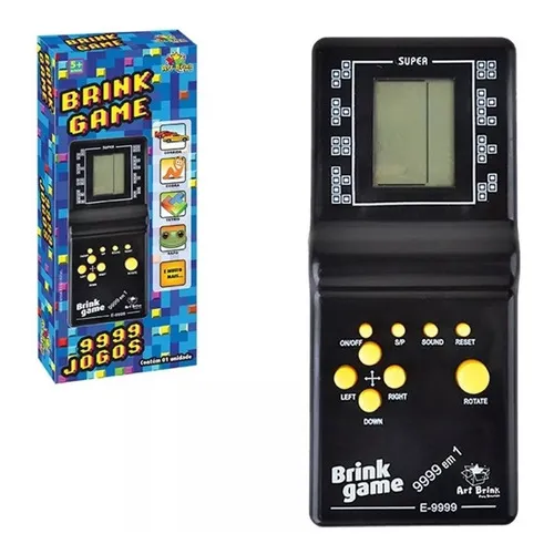 Super Mini Game Portátil 9999 In 1 Brinck Game Antigo Retro Cor Preto Foto 1
