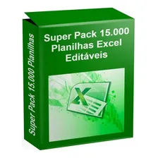 Super Pack 15.000 Planilhas Excel Editáveis Foto mini 1