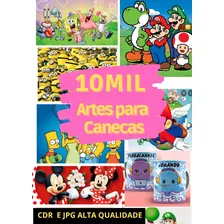 Super Packs 10.000 Artes Estampas Sublimação De Canecas Foto mini 1