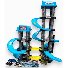 Super Pista Com Garagem E Carrinhos Para Corrida Emocionante Foto  mini 1