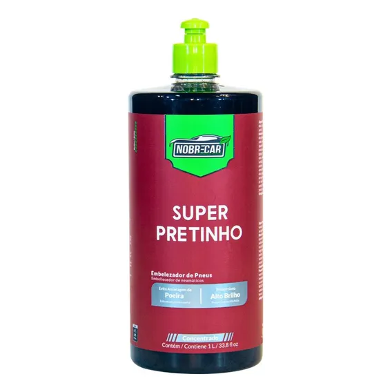 Super Pretinho Embelezador De Pneus Nobrecar 1l Foto 1