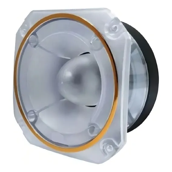 Super Tweter Zeus Audio Acrilico Som Automotivo Cor Dourado Foto 1