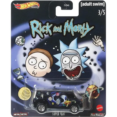 Super Van Rick And Morty Pop Culture Hot Wheels 1/64 Foto 1