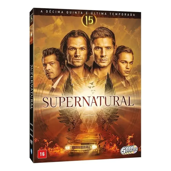 Supernatural - 15ª Temporada Completa Temporada Temporada 1,temporada 2,temporada 3 Em Dvd Produzido Por Warner Foto 1