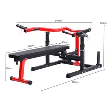 Supino Articulado Reto Inclinado Banco Musculação Yangfit Cor Preto Foto mini  2
