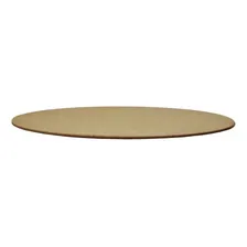Suplá Sousplat Com Disco Liso Diâmetro 33cm Mdf Madeira Cor Cru Foto mini  2