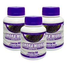 Suplemento Alimentar Amora Miura 500mg Aroma 60cáps- Kit 3cx Foto mini 1