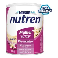 Suplemento Alimentar Nutren Beauty Mulher 400g Sabor Baunilha Foto  mini 1