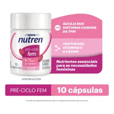 Suplemento Alimentar Triptofano Pré-Ciclo Fem 10 Cápsulas Nutren Foto mini 1