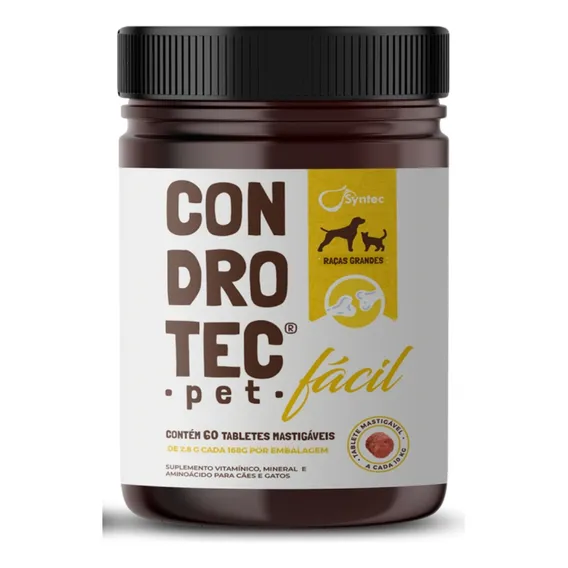 Suplemento Articular - Condrotec Pet 1000mg 60cpr CĂŁes/gatos Foto 1