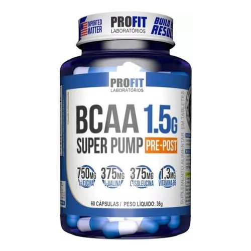 Suplemento Bcaa 1.5g Super Pump 60 Caps Foto 1